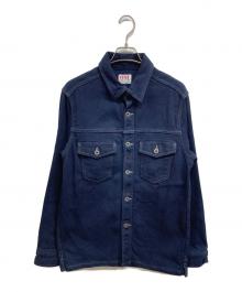 ONI DENIM（オニデニム）の古着「インディゴドビー シャツジャケット」｜インディゴ