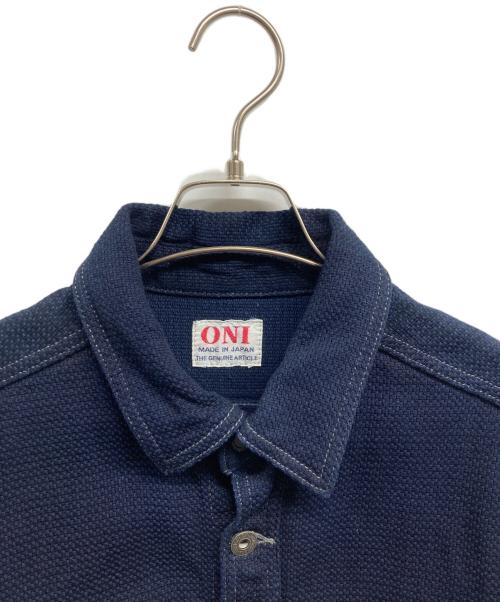 ONI DENIM（オニデニム）ONI DENIM (オニデニム) インディゴドビー シャツジャケット インディゴ サイズ:40の古着・服飾アイテム