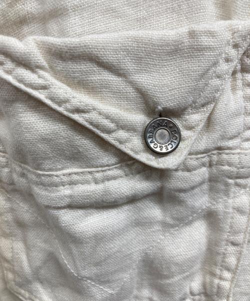 DOLCE & GABBANA（ドルチェ＆ガッバーナ）DOLCE & GABBANA (ドルチェ＆ガッバーナ) 00s リネンフレアパンツ アイボリー サイズ:44の古着・服飾アイテム