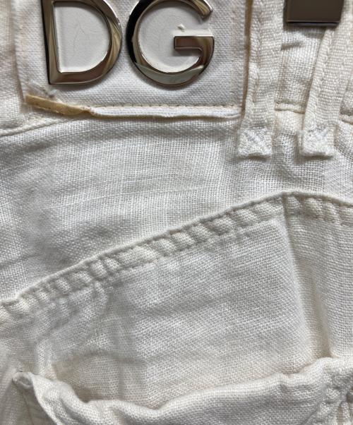 DOLCE & GABBANA（ドルチェ＆ガッバーナ）DOLCE & GABBANA (ドルチェ＆ガッバーナ) 00s リネンフレアパンツ アイボリー サイズ:44の古着・服飾アイテム