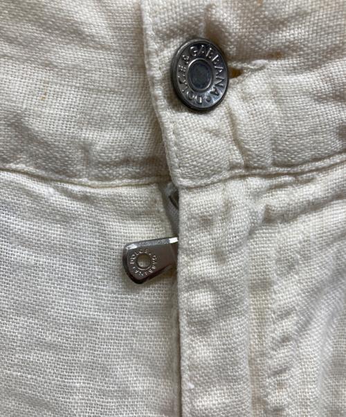 DOLCE & GABBANA（ドルチェ＆ガッバーナ）DOLCE & GABBANA (ドルチェ＆ガッバーナ) 00s リネンフレアパンツ アイボリー サイズ:44の古着・服飾アイテム
