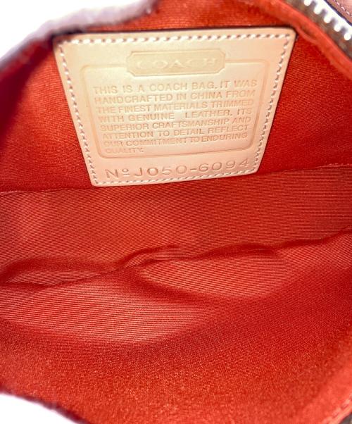 COACH（コーチ）COACH (コーチ) シグネチャー ミニハンドバッグ ベージュの古着・服飾アイテム