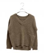 Loungedressラウンジドレス）の古着「ヤクVネックニット」｜ブラウン
