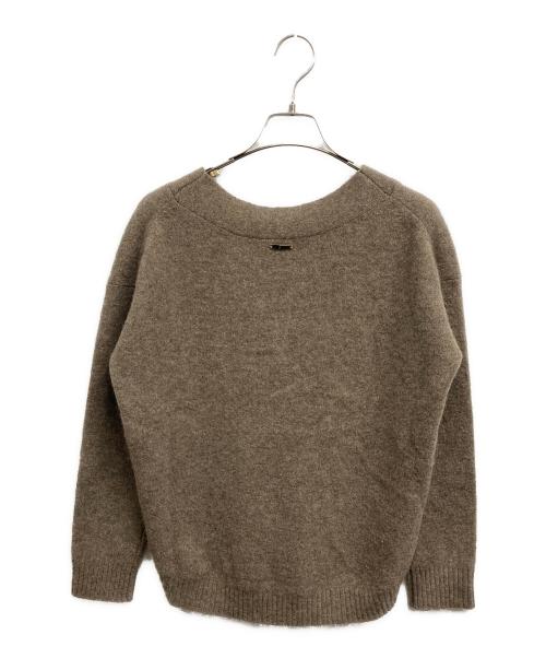 Loungedress（ラウンジドレス）Loungedress (ラウンジドレス) ヤクVネックニット ブラウン サイズ:Freeの古着・服飾アイテム