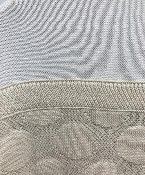 ESCADA SPORT（エスカーダスポート）ESCADA SPORT (エスカーダスポート) コットンクルーネックカーディガン ホワイト サイズ:Sの古着・服飾アイテム