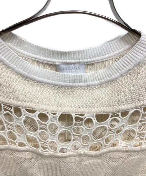 ESCADA SPORT（エスカーダスポート）ESCADA SPORT (エスカーダスポート) ニットワンピース ホワイト サイズ:Mの古着・服飾アイテム