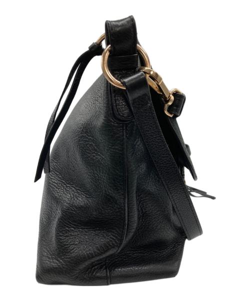 SEE BY CHLOE（シーバイクロエ）SEE BY CHLOE (シーバイクロエ) スウェードコンビレザーショルダーバッグ ブラックの古着・服飾アイテム