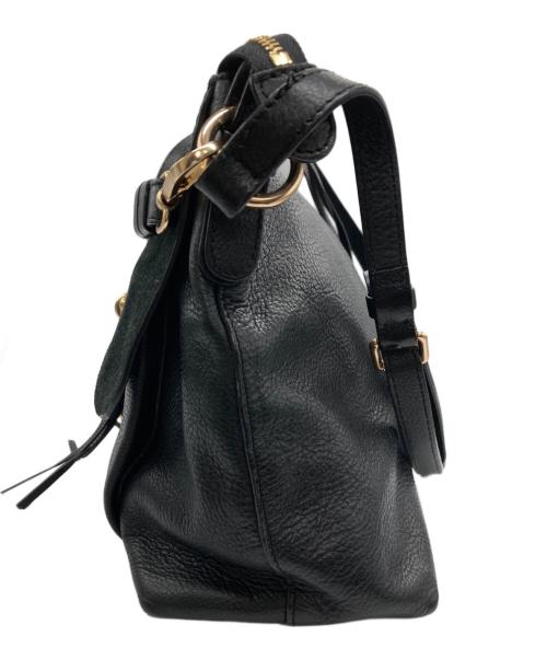 SEE BY CHLOE（シーバイクロエ）SEE BY CHLOE (シーバイクロエ) スウェードコンビレザーショルダーバッグ ブラックの古着・服飾アイテム