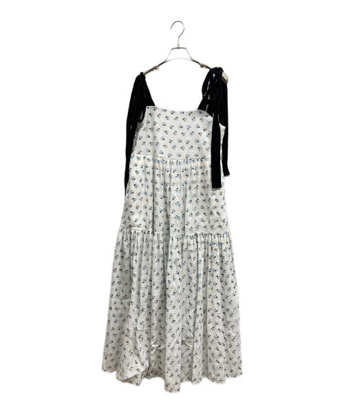 CAROLINA GLASER（カロリナ グレイサー）CAROLINA GLASER (カロリナ グレイサー) ジャカードフラワーワンピース ホワイト サイズ:S 未使用品の古着・服飾アイテム