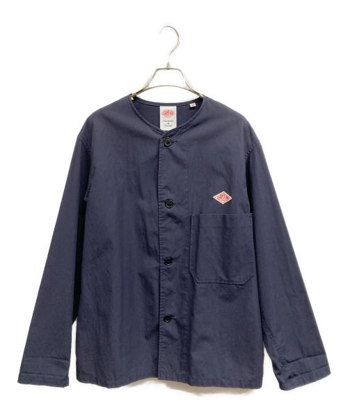DANTON（ダントン）DANTON (ダントン) ノーカラージャケット ネイビー サイズ:40の古着・服飾アイテム