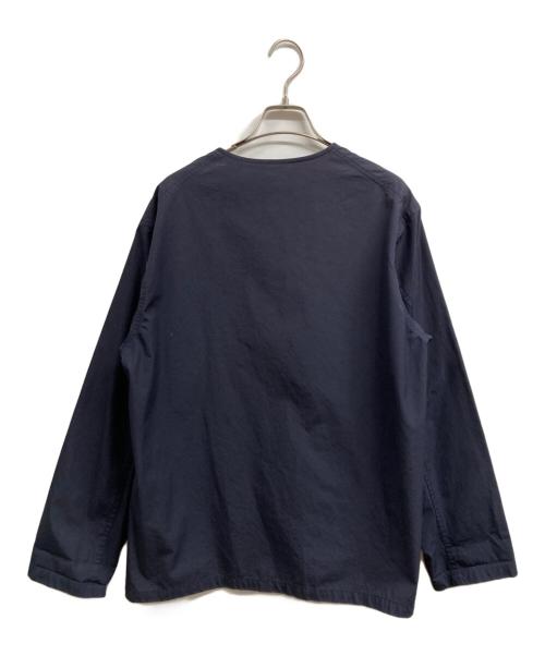 DANTON（ダントン）DANTON (ダントン) ノーカラージャケット ネイビー サイズ:40の古着・服飾アイテム