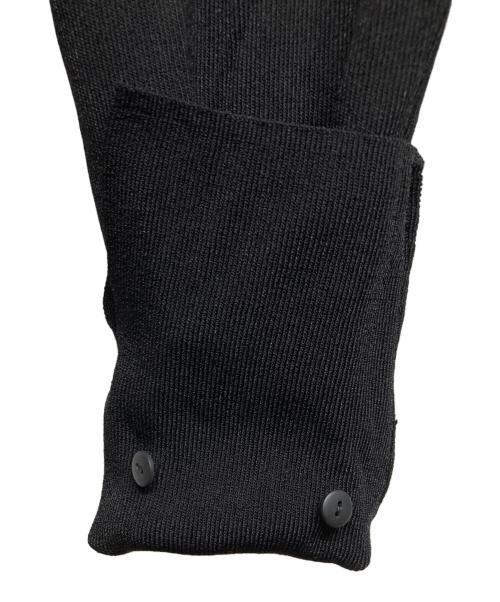 Aveniretoile（アベニールエトワール）Aveniretoile (アベニールエトワール) プリーツカフスパールボタン長袖ニット ブラック サイズ:36の古着・服飾アイテム