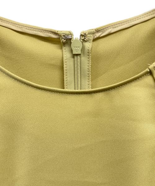 icB（アイシービー）icB (アイシービー) ドレープツイル ブラウス イエロー サイズ:2の古着・服飾アイテム