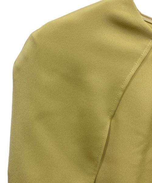 icB（アイシービー）icB (アイシービー) ドレープツイル ブラウス イエロー サイズ:2の古着・服飾アイテム