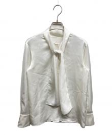 icB（アイシービー）の古着「ボウタイブラウス」｜ホワイト