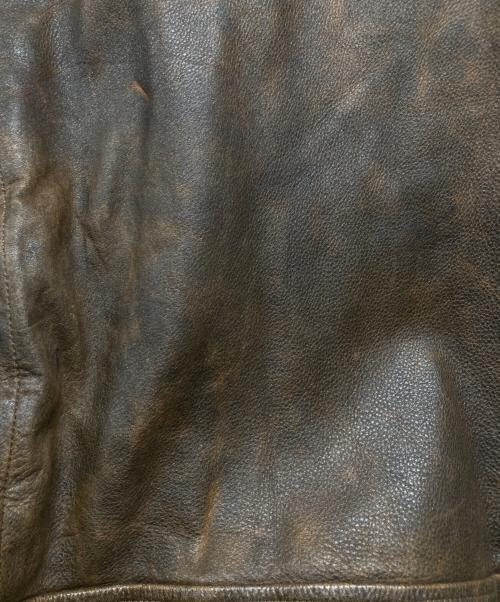 DELUXE（デラックス）Deluxe (デラックス) ライナー付レザージャケット ブラウン サイズ:XLの古着・服飾アイテム