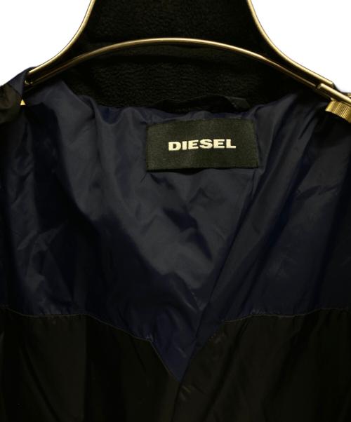 DIESEL（ディーゼル）DIESEL (ディーゼル) デニム切替中綿ジャケット ブラック サイズ:Lの古着・服飾アイテム