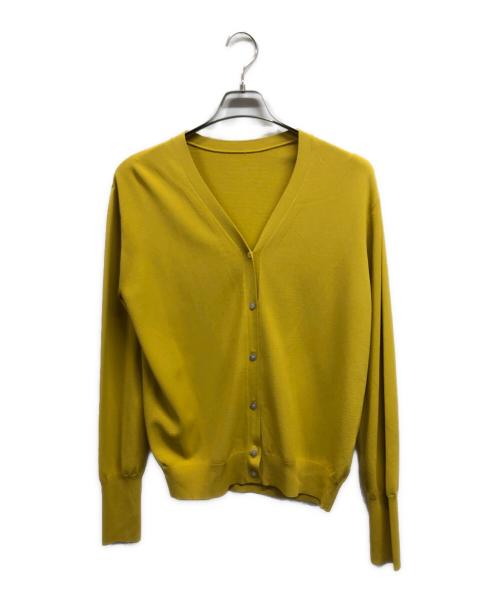 SOEJU（ソージュ）SOEJU (ソージュ) Vネックニットカーディガン/SOEJUカーディガン イエロー サイズ:Mの古着・服飾アイテム