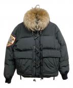 DSQUARED2ディースクエアード）の古着「ダッフルモチーフダウンジャケット」｜ブラック