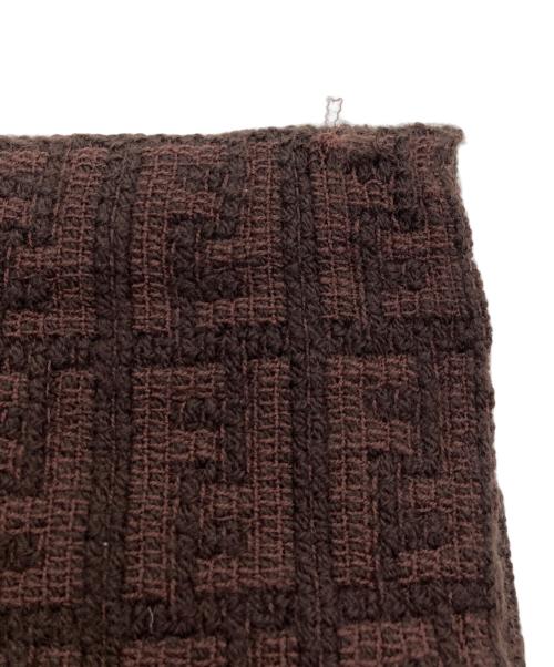 FENDI（フェンディ）FENDI (フェンディ) ズッカ柄マフラー ブラウンの古着・服飾アイテム