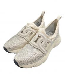 TOD'S（トッズ）の古着「KATE メタリック スリッポンスニーカー」｜ホワイト