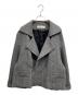 GALERIE VIE（ギャルリーヴィー）の古着「ヘリンボーンダブルフェイス コクーンシルエットショートコート」｜グレー