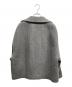 GALERIE VIE (ギャルリーヴィー) ヘリンボーンダブルフェイス コクーンシルエットショートコート グレー サイズ:Free：18000円