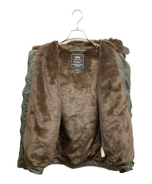 ALPHA（アルファ）ALPHA (アルファ) N-1 DECK JKT NYLON カーキ サイズ:XLの古着・服飾アイテム