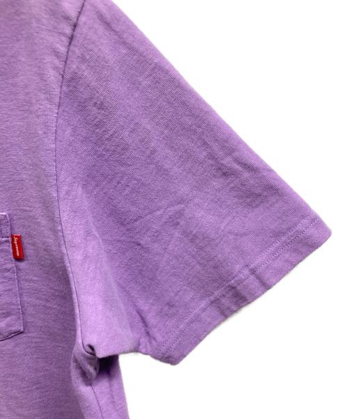 SUPREME（シュプリーム）Supreme (シュプリーム) ポケットTシャツ パープル サイズ:Sの古着・服飾アイテム