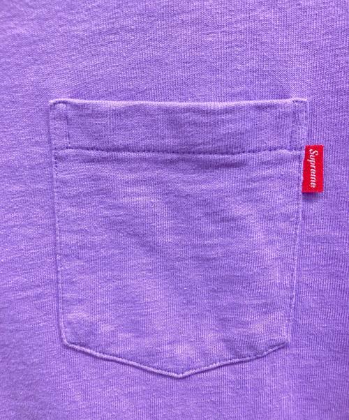SUPREME（シュプリーム）Supreme (シュプリーム) ポケットTシャツ パープル サイズ:Sの古着・服飾アイテム
