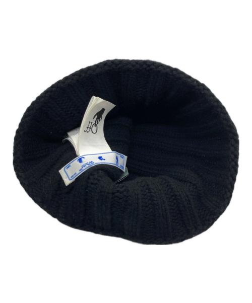 OFFWHITE（オフホワイト）OFFWHITE (オフホワイト) ニット帽 ブラックの古着・服飾アイテム