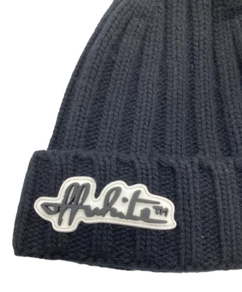 OFFWHITE（オフホワイト）OFFWHITE (オフホワイト) ニット帽 ブラックの古着・服飾アイテム