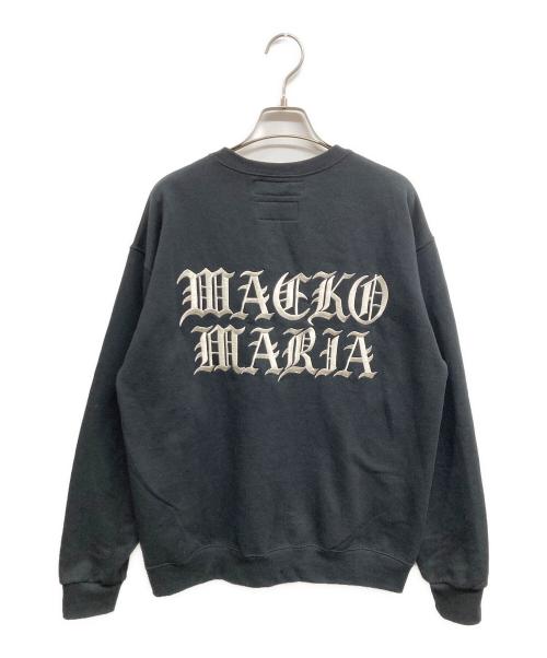 WACKO MARIA（ワコマリア）WACKO MARIA (ワコマリア) 56 TATTOO STUDIO / CREW NECK SWEAT SHIRT ブラック サイズ:Mの古着・服飾アイテム