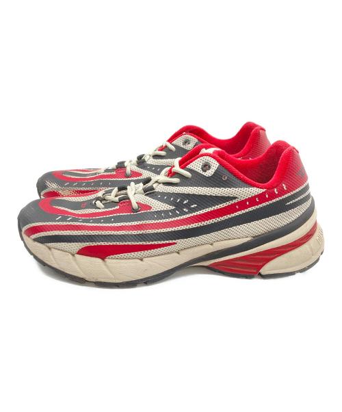 DIESEL（ディーゼル）DIESEL (ディーゼル) ローカットスニーカー レッド サイズ:US9の古着・服飾アイテム