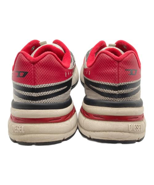 DIESEL（ディーゼル）DIESEL (ディーゼル) ローカットスニーカー レッド サイズ:US9の古着・服飾アイテム