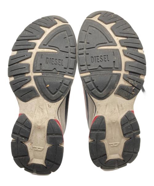 DIESEL（ディーゼル）DIESEL (ディーゼル) ローカットスニーカー レッド サイズ:US9の古着・服飾アイテム