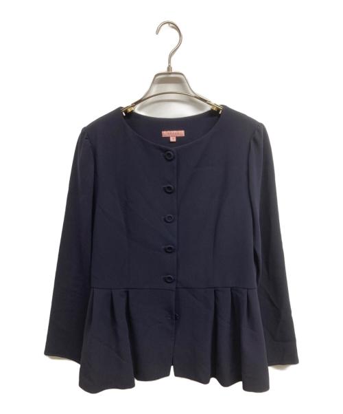 TOCCA（トッカ）TOCCA (トッカ) ノーカラージャケット ネイビー サイズ:4の古着・服飾アイテム