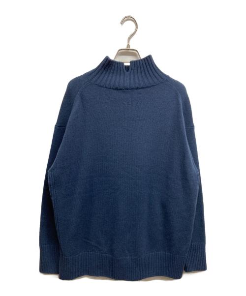 23区（ニジュウサンク）23区 (ニジュウサンク) 【洗える】ウールカシミヤ ハイネック ニット ネイビー サイズ:38の古着・服飾アイテム