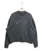 MONCLERモンクレール）の古着「スパンコールロゴスウェット」｜ブラック