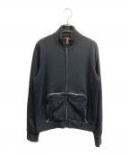 BOSSボス）の古着「ジップアップスウェット」｜ブラック