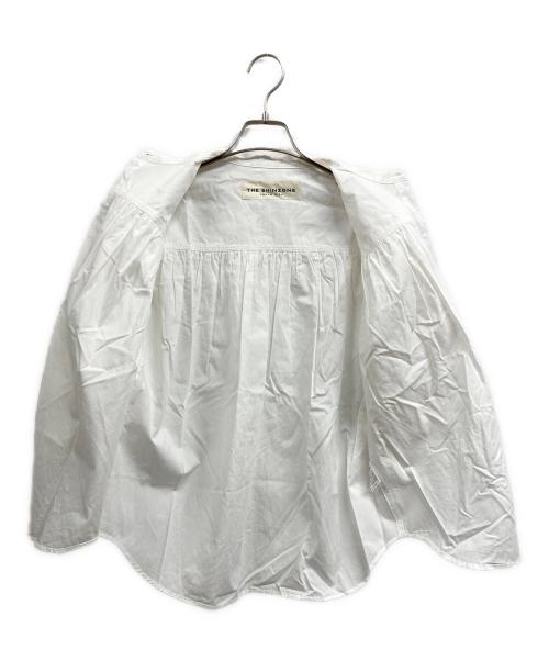 THE SHINZONE（ザ シンゾーン）THE SHINZONE (ザ シンゾーン) コットンフリルブラウス ホワイト サイズ:ＦＲＥＥの古着・服飾アイテム