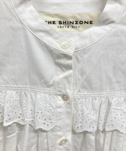 THE SHINZONE（ザ シンゾーン）THE SHINZONE (ザ シンゾーン) コットンフリルブラウス ホワイト サイズ:ＦＲＥＥの古着・服飾アイテム