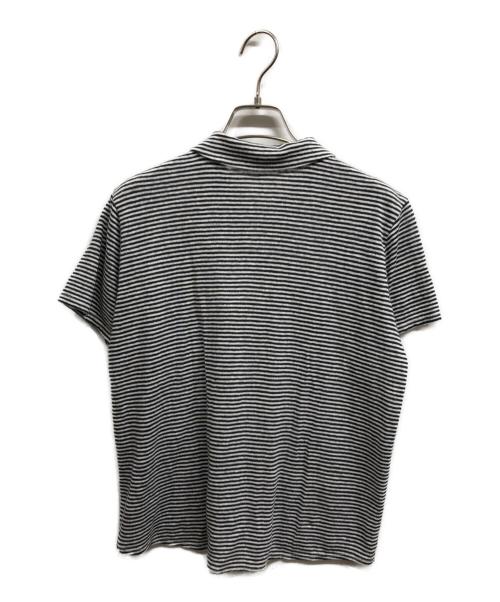 STEVEN ALAN（スティーブンアラン）STEVEN ALAN (スティーブンアラン) ボーダーシャツカーディガン ホワイト×ブラック サイズ:FREEの古着・服飾アイテム
