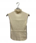 TODAYFULトゥデイフル）の古着「Highneck Rib Tanktop」｜ベージュ