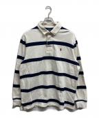 POLO RALPH LAURENポロ・ラルフローレン）の古着「ラガーシャツ」｜ホワイト×ネイビー