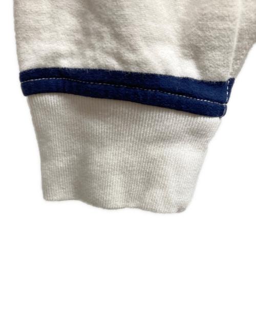 POLO RALPH LAUREN（ポロ・ラルフローレン）POLO RALPH LAUREN (ポロ・ラルフローレン) ラガーシャツ ホワイト×ネイビー サイズ:XLの古着・服飾アイテム