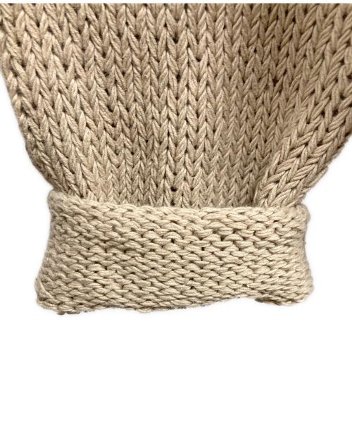 TODAYFUL（トゥデイフル）TODAYFUL (トゥデイフル) Uneck Hand Knit ベージュ サイズ:Free 未使用品の古着・服飾アイテム
