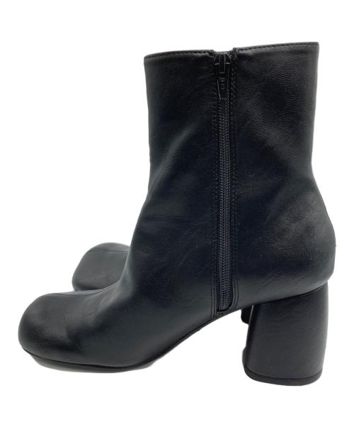 TODAYFUL（トゥデイフル）TODAYFUL (トゥデイフル) スクエアショートブーツ ブラック サイズ:38の古着・服飾アイテム