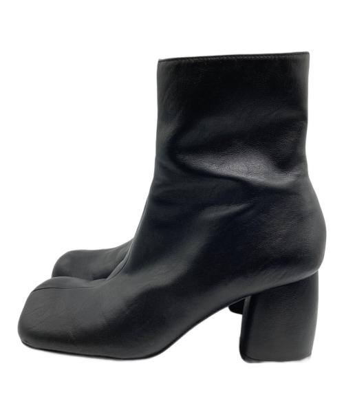 TODAYFUL（トゥデイフル）TODAYFUL (トゥデイフル) スクエアショートブーツ ブラック サイズ:38の古着・服飾アイテム
