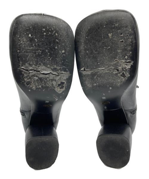 TODAYFUL（トゥデイフル）TODAYFUL (トゥデイフル) スクエアショートブーツ ブラック サイズ:38の古着・服飾アイテム